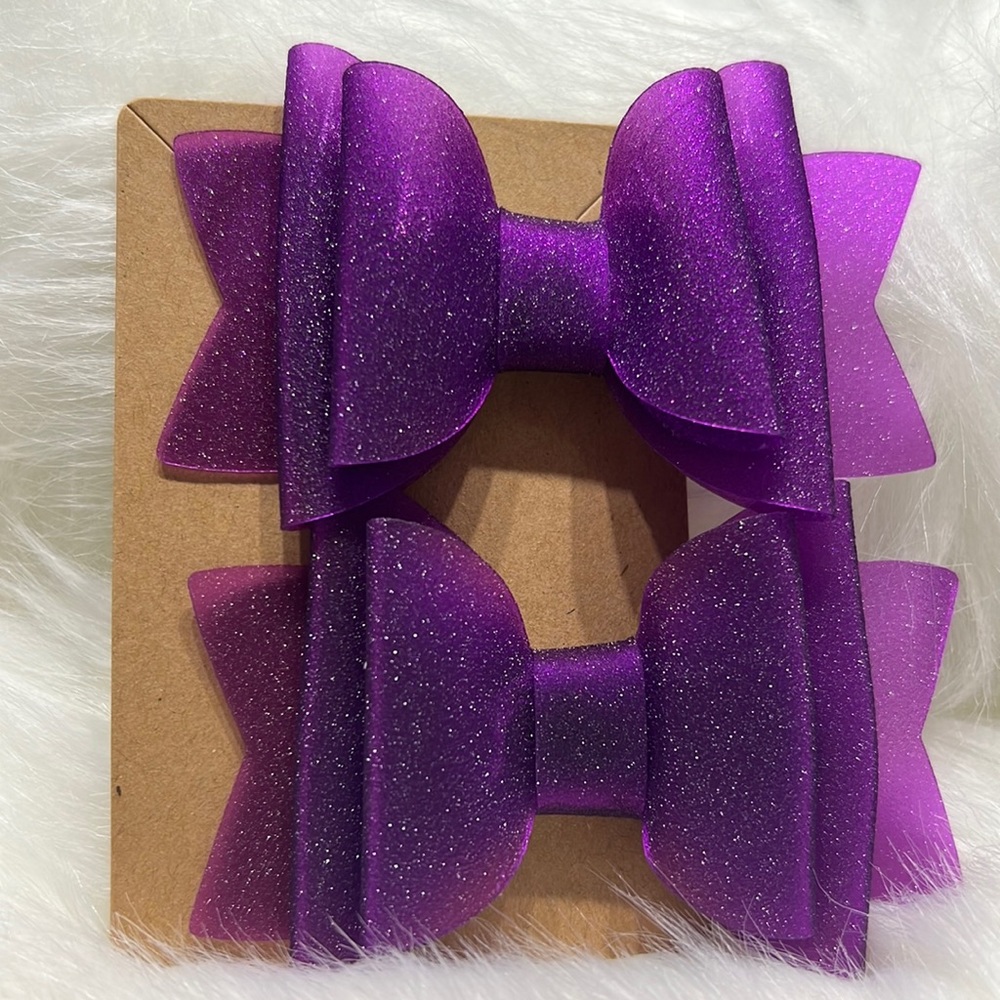 WATERPROOF JELLY HAIR BOWS